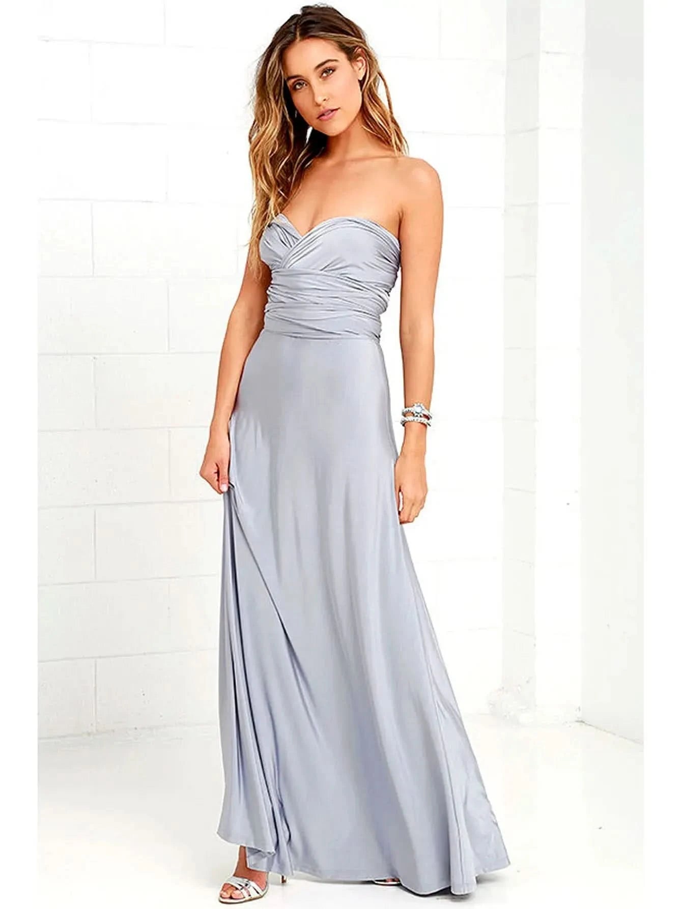 Sexy Women Multiway Wrap Convertible Boho Maxi Club Red Dress Bandage Long Dress Party Bridesmaids Infinity Robe Longue Femme - M & M Global