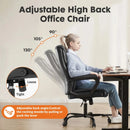 JHK Ergonomic PU Leather Padded Armrest Living Room Rocking Gaming Chair Swivel Wheel With Lumbar Support Gaming Chairs