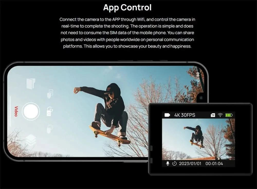 SJCAM SJ4000 Air Action Camera with 4K Video 30M Waterproof 2.4G WiFi Sports Camera Action Cam Sports Camera bicycle motorcycles - M & M Global