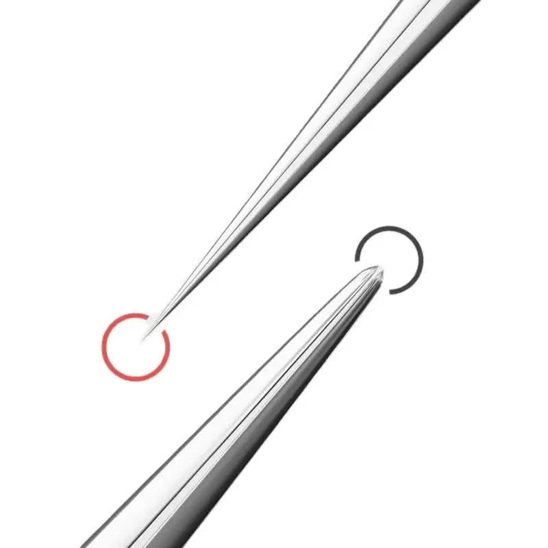 Fine Tip Stainless Steel Acne Clip, Acne Removal Tweezers, Facial Blackhead Extraction Facial Cleansing Skin Care Tools - M & M Global