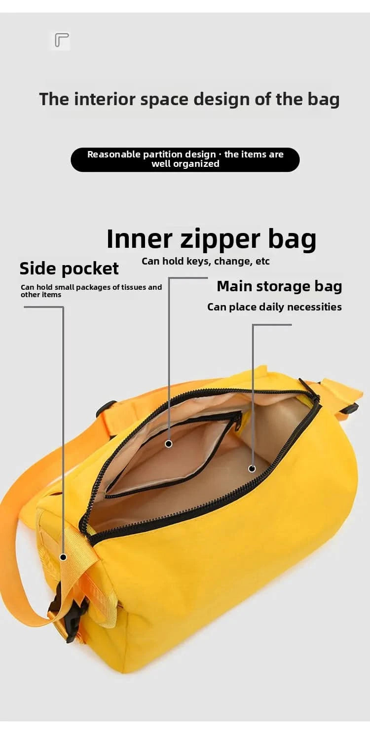 Waterproof Wear-resistant Trendy Shoulder Bag Fashionable Shoulder Messenger Bag For Men And Women Small Casual Crossbody Bag - M & M Global