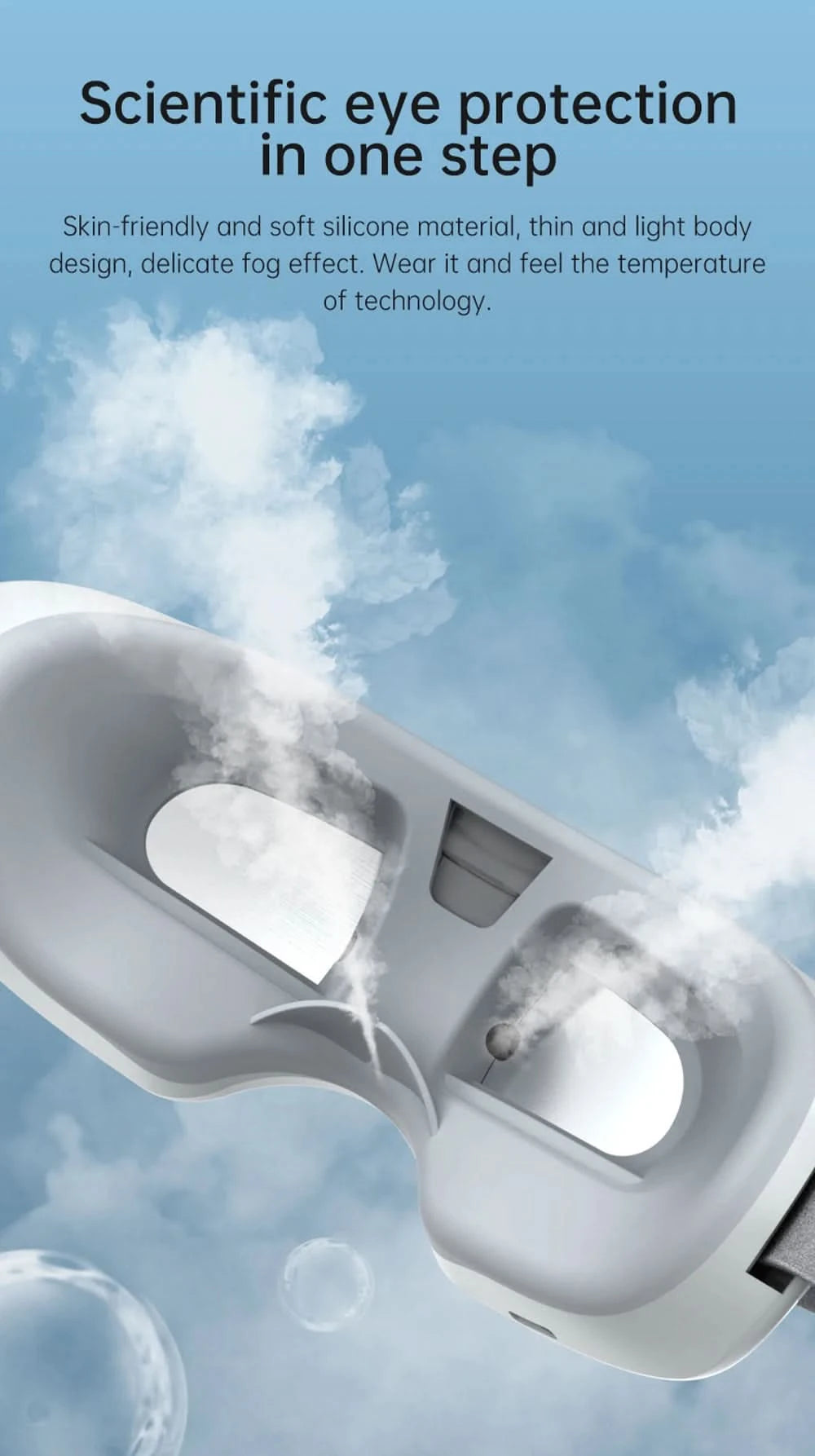 Electric Nano Steam Eye Massager Atomizing Eye Acupressure Massage Relieve Fatigue Dark Circles Improve Sleep Eye Care Machine - M & M Global
