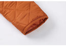 Solid Color Plus Size Seam Cotton Jacket Autumn Winter Classic 2025 Women's Clothing Zipper Sportswear Warm Long Sleeved Warm