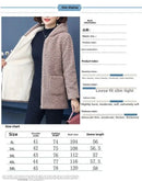 Thickened Hooded Cotton Jacket Women's Warmth Winter Coat Fleece Lined Mommy Style Outerwear Chinese Brand AE Stock
