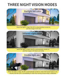 6MP WiFi Camera PTZ Dual Screens Auto Tracking Night Vision CCTV Surveillance Camera Outdoor 4MP Security IP Camera icsee - M & M Global