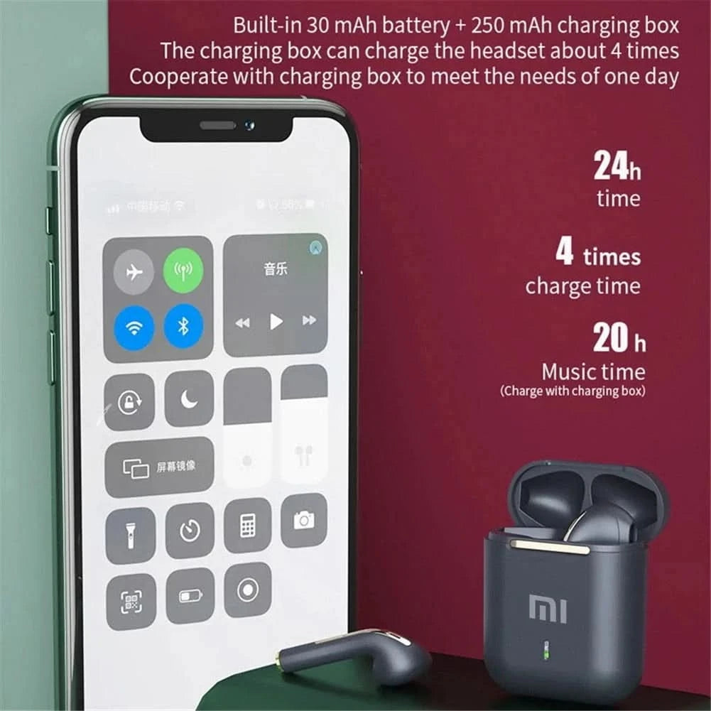 Xiaomi J18 wireless Bluetooth headset HiFI in-ear stereo microphone touch waterproof TWS noise cancelling gaming headset - M & M Global