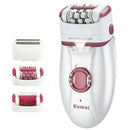 3in1 Electric Women Epilator Female Shaver Leg Body Hair Removal Lip Chin Depilatory Lady Bikini Trimmer Facial Hair Remover - M & M Global