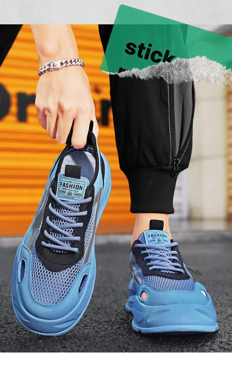 New Summer Men Shoes Breathable Outdoor Sneakers Platform Casual Sneakers Running Shoes Hollow out Sandals Zapatillas Hombre - M & M Global