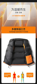 Men's Vest Jacket Autumn Winter Parkas Oversize Stand Collar Zipper Pockets Orange Windbreaker Waistcoat Plus Size Same