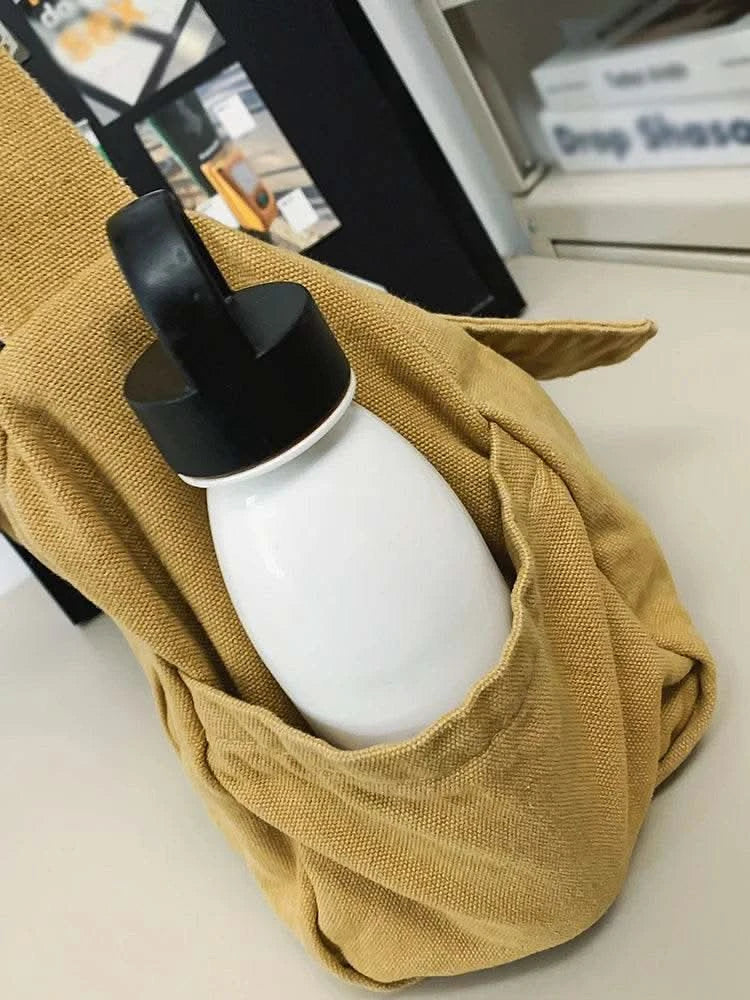 Casual Canvas Messenger Bag Versatile Flip Large Capacity Shoulder Book Bag For Student Adjustable Crossbody Bag For Men Women - M & M Global