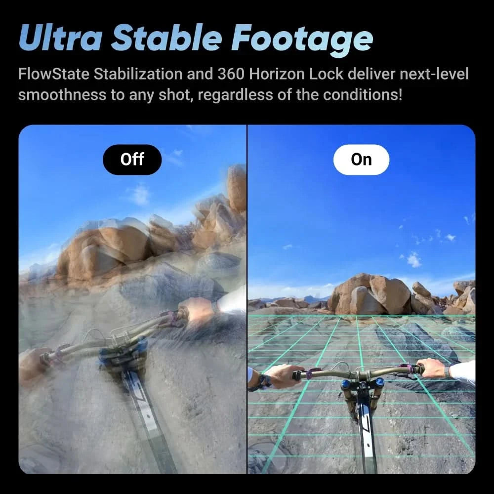 Insta360 X4 - 8K Waterproof 360 Action Camera, 4K Wide-Angle Video, Invisible Selfie Stick,  135 Min Last，Removable Lens Guards, - M & M Global