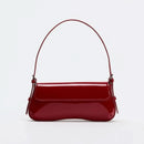 Red Baguette Underarm Bag New Fall 2024 Fashion simple commuter clamshell vintage shoulder bag - M & M Global