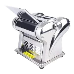 135W 110V Pasta Maker Machine, Two-Knife Electric Noodle Maker Machine Dough Roller Sheeter with Adjustable Thickness Setting, H - M & M Global