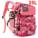 25L Tactical Backpack Outdoor Bag Fitness Backpack MOLLE Backpack Women's/Men's Hiking Survival Backpack Men's Dual Cup Holder - M & M Global