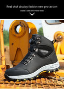 Non Slip Safety Boots for Men Work Anti-smash Indestructible Shoes Steel Toe Protective Anti-puncture Man Work Safety Boots