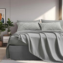 7 Pcs luxury cut flower design Comforter Set, soft microfiber, lightweight and breathable,Bedding Set for all seasons