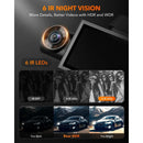 WOLFBOX I07 Dash  Cam 3 Channel Dash Camera for Car Front and Rear 4K Dash Camera with GPS WiFi Car Dvr for 170 FOV WDR - M & M Global