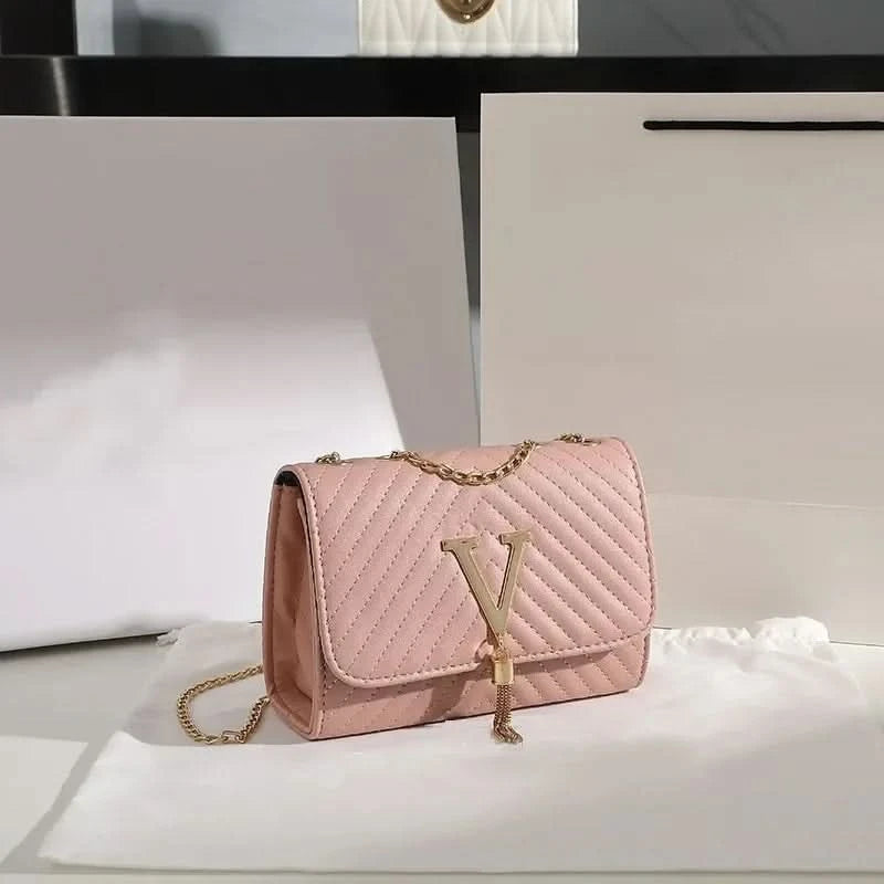 Embroidery Women Crossbody Bag Thread Luxury Handbag Shoulder Bags Brand Sequined Tassel Clutch Small Bag and Purse Party - M & M Global