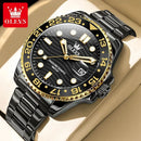 OLEVS Original Brand High Fashion Men's watch WaterproofCalendar Quartz Watch for Male Luminous Stainless Steel Authentic Watch - M & M Global