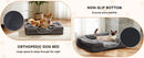 JHK Orthopedic Dog Bed Memory Foam Pet Bed for Small Dogs & Cats with Washable Removable Cover Non-Slip Base Waterproof Liner