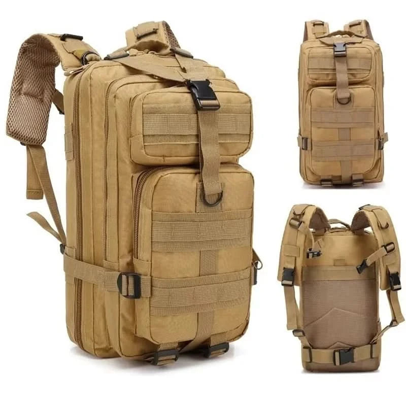 Men's Classic Tactical Backpack Travel Sports Camouflage Bag Outdoor Climbing Hunting Backpack Fishing Hiking Nylon 3P Pack Bag - M & M Global