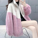 Thickened Hooded Cotton Jacket Women's Warmth Winter Coat Fleece Lined Mommy Style Outerwear Chinese Brand AE Stock