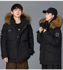 New Winter Mens Hooded Fur Collar Duck Down Coats High Quality Waterproof Coats Fashion Parkas Male Casual Warm Down Jackets