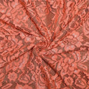 Mozision Floral Lace Sexy Maxi Dress For Women Orange Spaghetti Strap Sleeveless Backless Bodycon Club Party Long Dress Elegant - M & M Global