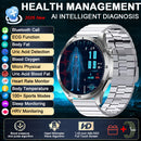 2026 New Nursing Grade ECG Health Smart Watch Blood Pressure Lipid Uric Acid 650nm Dual-Probelaser Heart Analysis Smartwatch