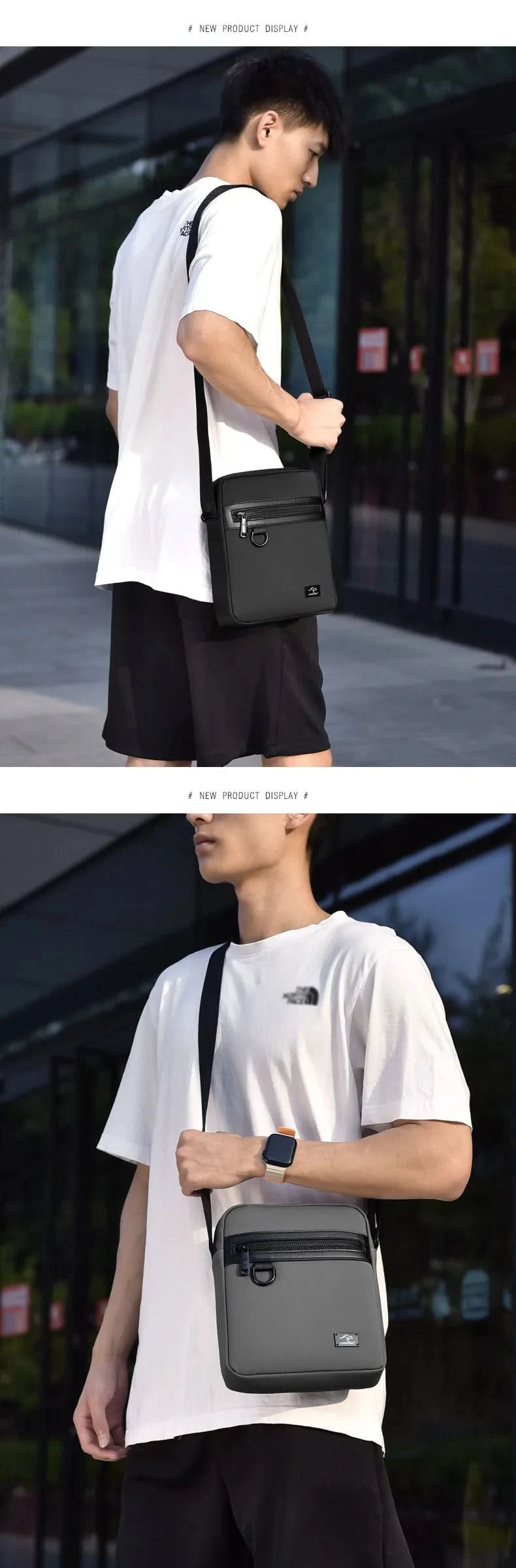 New Kangaroo Luxury Brand Business Messenger Bag Men  Crossbody Bag Man Shoulder Bags Male Oxford Casual  Business Handbag - M & M Global