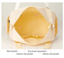 Women Gym Bag Large Fitness Training Bags Dry Wet Separation Yoga Tote with Shoe Pocket Sports Handbag Waterproof Travel Bag