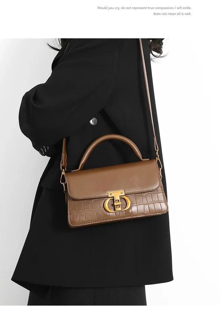 Small Leather Armpit Bags for Women, Chain Shoulder, Crossbody Bag, Ladies Vintage Underarm Handbags, Summer - M & M Global
