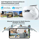 8MP 4K Outdoor Wifi Security Camera Dual Lens Dual Screens Video Surveillance Camera Home Smart Human Detection ICSEE APP - M & M Global