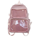 Japanese Style Transparent Ita Bag for Girls Comic Cons Large Capacity Women Backpack Fashion School Bags for College Student JK - M & M Global