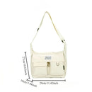 Korean Ulzzang Messenger Bag Women New 2023 Nylon Bags Multipockets Crossbody Bags For Women School Book Shoulder Bag Girls Sac - M & M Global