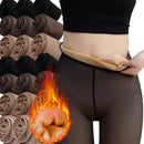 Women's New Fleece Tights Warm Winter Thicken Leggings Fake Translucent Pantyhose Thermal Sexy Stockings Female Velvet Leggings
