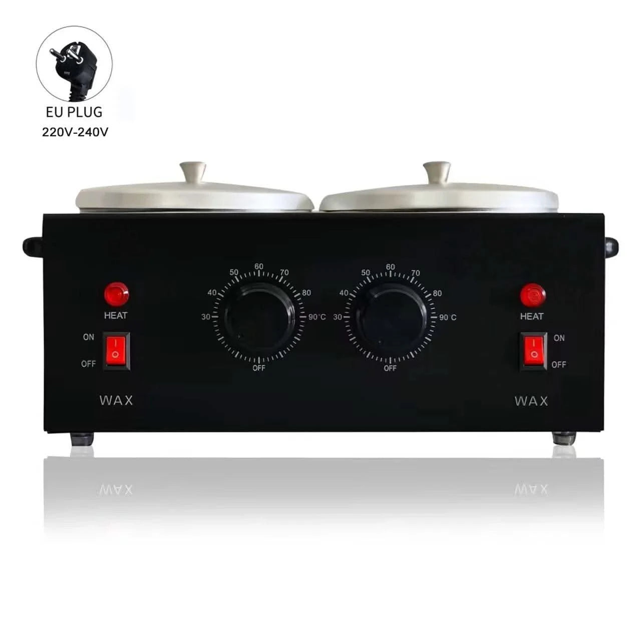 Dual Wax Pots Professional Electric Wax Heater Machine Parrafin Waxing Machine for Hair Removal Facial Skin Body SPA Salon - M & M Global