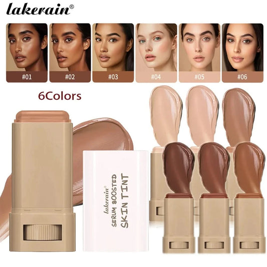 Stick Foundation Balm Serum Boosted Skin Tint Foundation Stick Smooth Plumper Hight Coverage Travel Bronze Foundation Stick Make - M & M Global