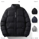 Men's Cotton Jacket Winter Stand Collar Warm Fashionable Trendy Bread Style Coat Regular Fit Male Outerwear Winter Jacket Men