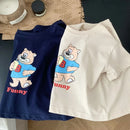 Popular Design Baby Boys T-shirt Suit Summer Clothes Cartoon Fashion Toddler Plaid Shorts Short Sleeve Set Children's Wear 6m-6y - M & M Global