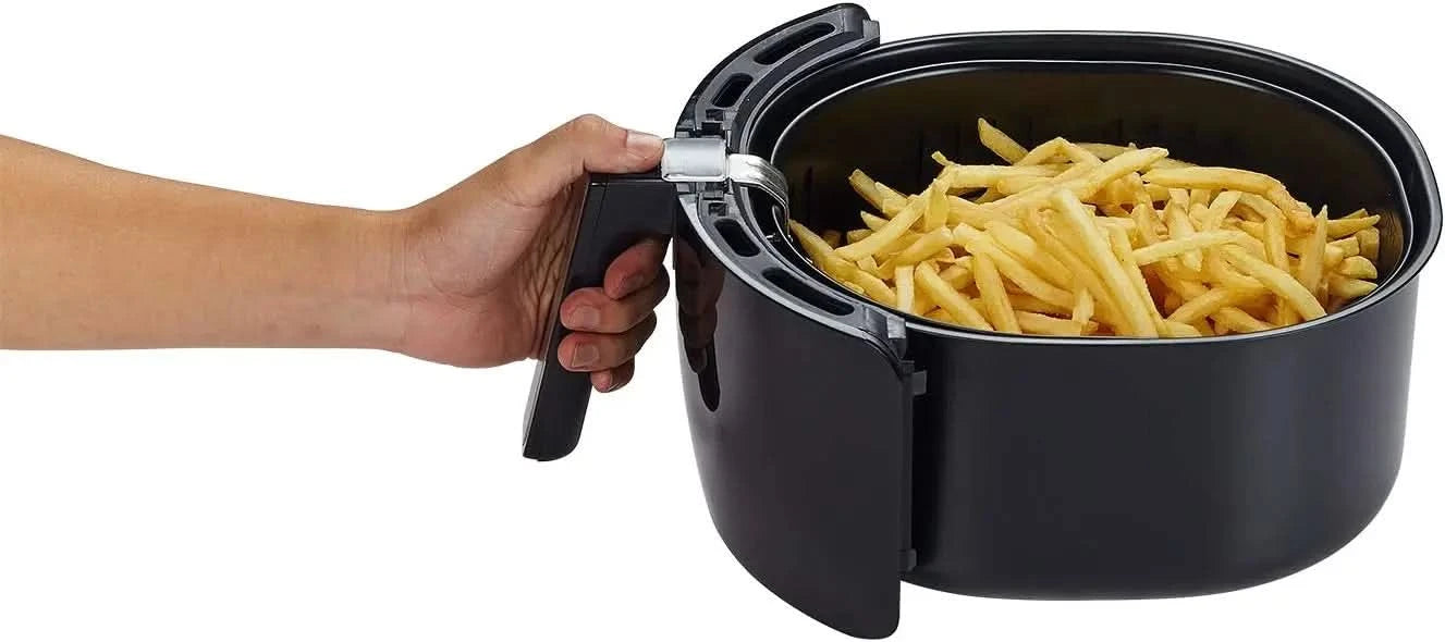 1700-Watt 5.8-QT 8-in-1 Digital Air Fryer with Recipe Book, Black - M & M Global
