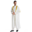Muslim Arab Men Thobe Thawb Caftan Eid Jubba Thobe Mens Cardigan Abaya Long Dress Ramadan Robe Saudi Arab Musulman Caftan Dubai - M & M Global