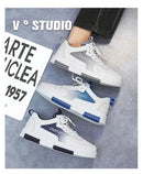 Versatile white shoes men's new 2025 summer casual breathable mesh board shoes fashionable sports height increasing men's shoes - M & M Global