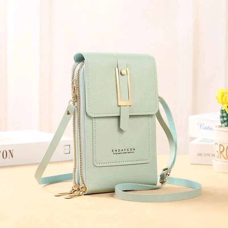 Touch Screen Cell Phone Messenger Bags Women Purse and Handbag Mini Shoulder Bag Pink Small Hand Bag Crossbody for Women  bolsos - M & M Global