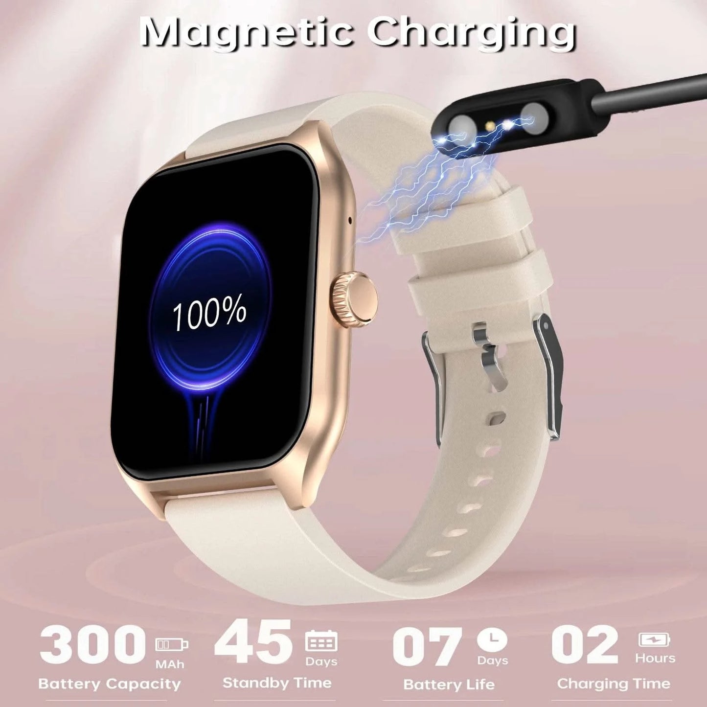 AI Voice Assistant Smart Watch for Men Women, 1.96'' HD Screen Activity Trackers with 100+Sports/ Sleep/ Heart Rate Monitor - M & M Global