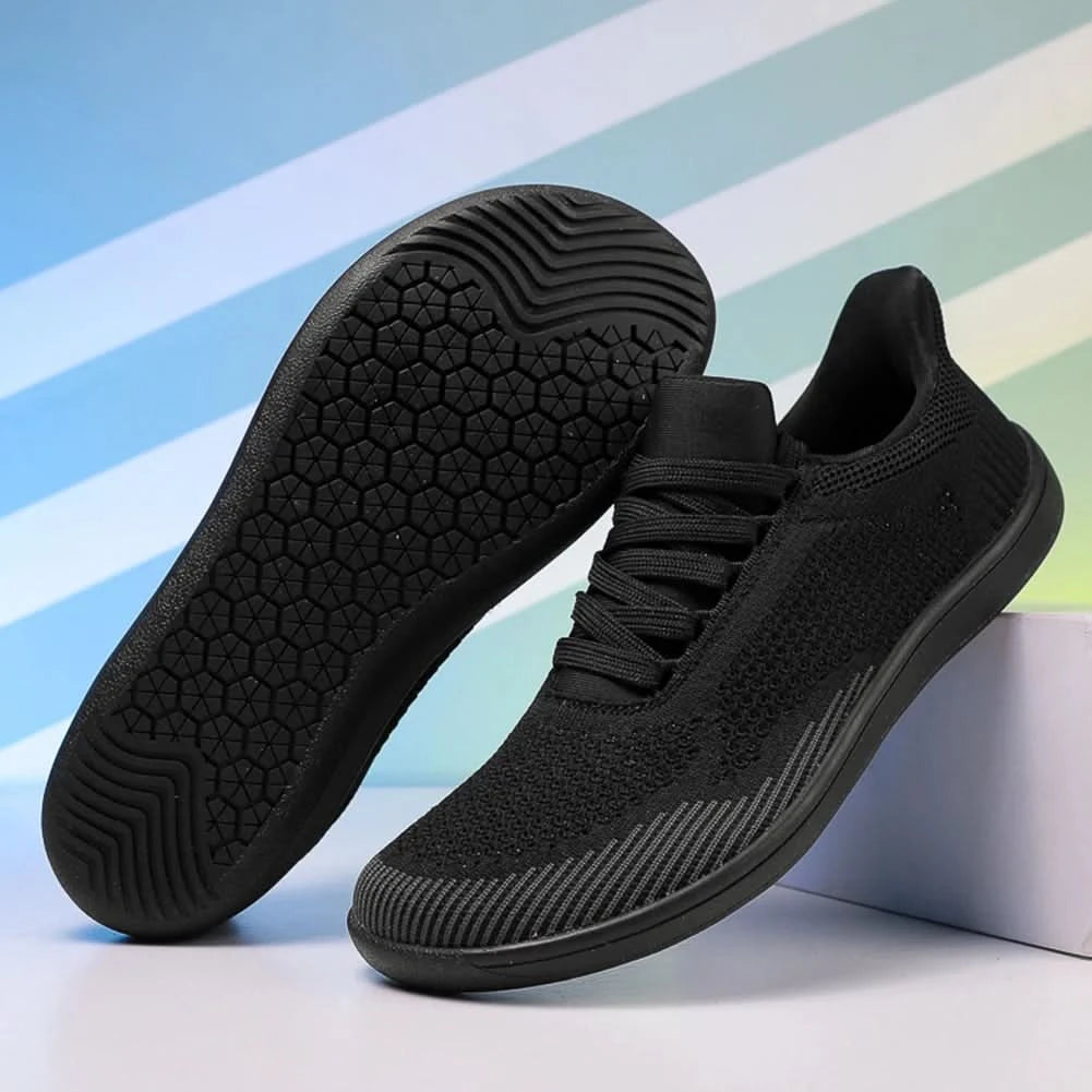Minimalist Barefoot Shoes Hands Free Wide Toe Cross Trainer Casual Mesh Sneakers Lightweight Trekking Shoes for Hiking Climbing - M & M Global