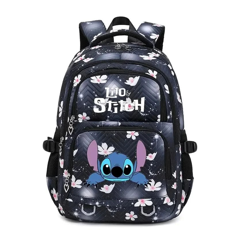 Lilo Stitch Large Capacity Backpack Daypack Lightweight Schoolbag Casual Travel Knapsack for Women Girls Pen Lunch Bags - M & M Global