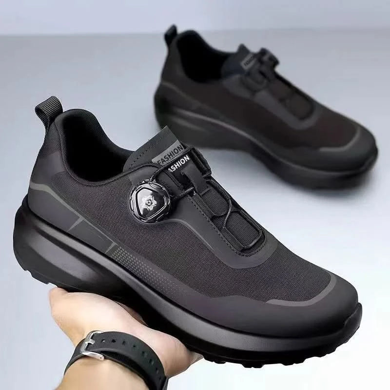 Fashion Casual Men's Shoes Designer Rotating Buckle Men Sneakers Thick-Soled Comfortable Outdoor Walking Shoes Zapatillas Hombre - M & M Global