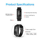 HD Mini Camera Watch 8-256GB Video Voice Recorder Bracelet USB Flash Driver Dictaphone Noise Reduce Sound Recording Wristband - M & M Global