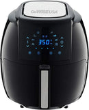1700-Watt 5.8-QT 8-in-1 Digital Air Fryer with Recipe Book, Black - M & M Global